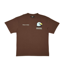 HUMAN vs EAGLE TEE - BROWN