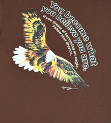 HUMAN vs EAGLE TEE - BROWN